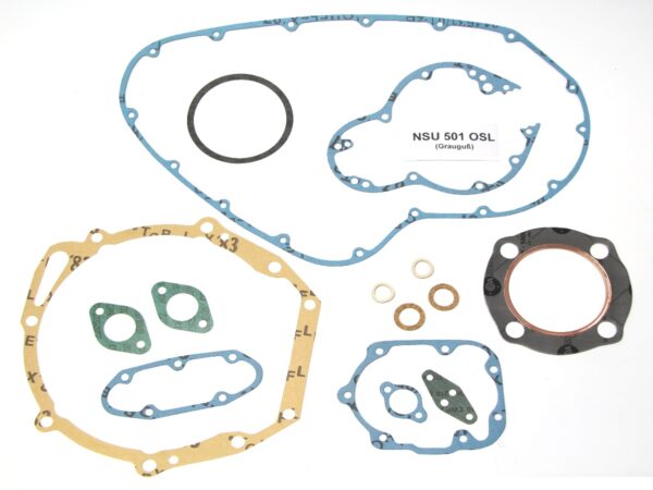 Motor Dichtungssatz für NSU 501 OSL Motorräder (mit Grauguß-Kopf)